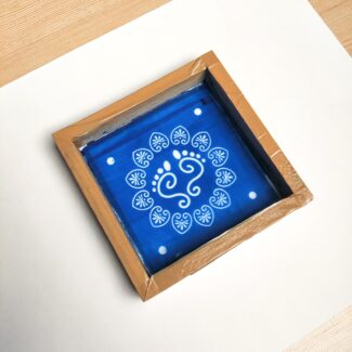 Laxmi charan paduka Rangoli Stencil